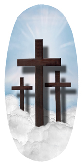 DASOV 106 BL Three Crosses (Clouds) Blue